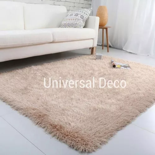 Alfombra Carpeta Shaggy 150x200 Pelo Largo Living Beige