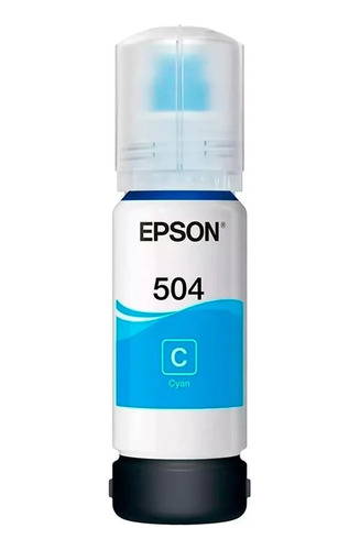 Tanque De Tinta Epson T504 Cian, 70ml T504220-al