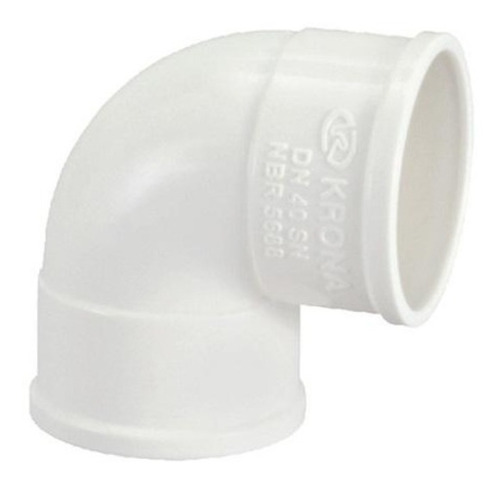 Codo De Pcv 90° 100 Mm Pieza Blanca Krona Br8