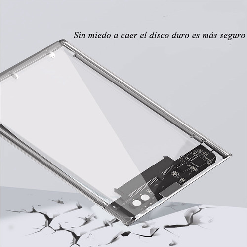 Imagen 4 de 7 de Usb3.0 Sata 2.5 Transparente Móvil Disco Duro Caja