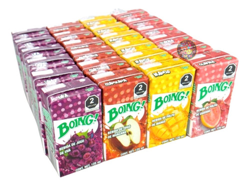 Boing Tetrapack Jugo Sabores Surtidos Paquete 24pz De 125ml
