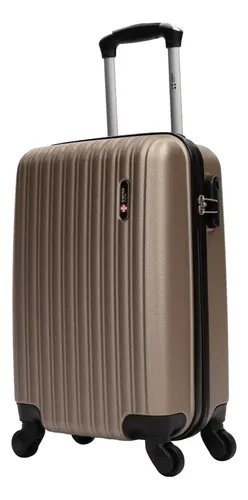 Mala de viagem bordo pequena 10kg Londres Swiss Move Champagne