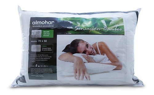 Imagen 3 de 3 de Almohada Fibra Siliconada 70x50 Sensacion Bamboo