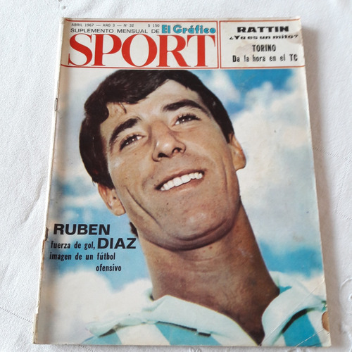 Suplemento El Grafico Sport Nº 32 Abril 1967 Ruben Diaz