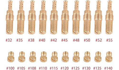 Kit 20 Chorrillos Principales Y Jets Lentos Para Nibbi Honda