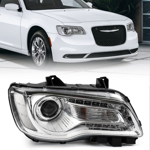 Vlincar Conjunto Faro Halogeno Para Chrysler Bisel Blanco