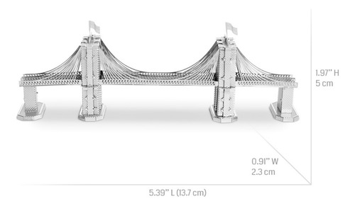 Puzzle De Metal 3d Hecho A Mano Para Construir El Puente De