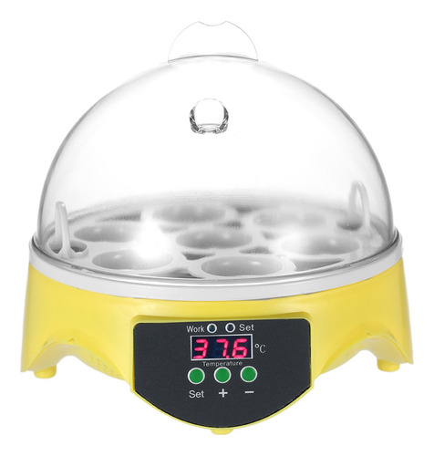 Mini Incubadora Digital De Huevos Transparente 7 Huevos