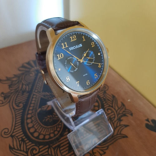 Relógio Seculus Masculino Grande Barato Original Prova D'águ