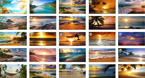 Painel Em Lona Praia 4x2 Banner, Fosco (13)