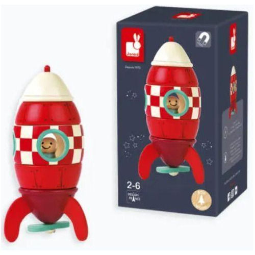 Foguete 2 Em 1 Para Montar E Desmontar Com Brinquedo Anexo