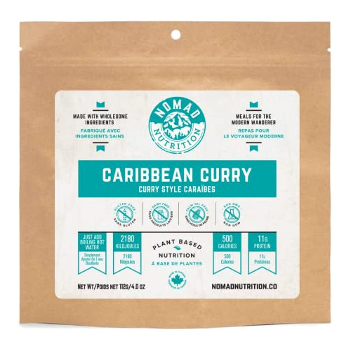 Caribbean Curry Comida Deshidratada Basada Plantas, Ric...