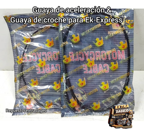 Guaya De Aceleración Y Guaya De Croche Para Ek-express 