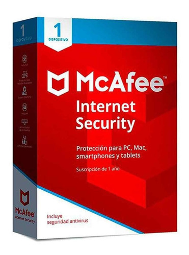 Imagen 1 de 1 de Mcafee Internet Security Original 2020 - 3 Equipos  1  Año 