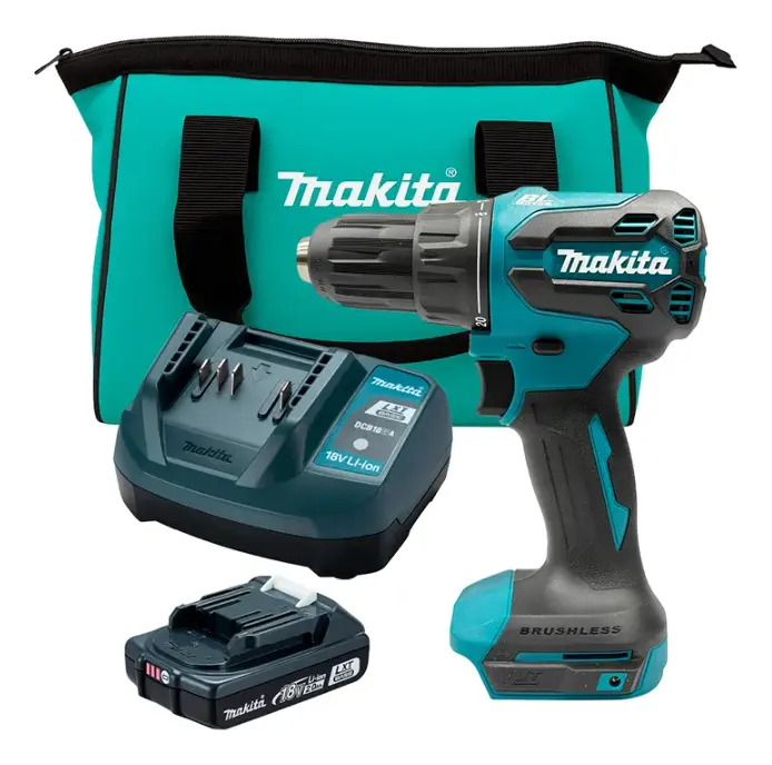 Parafusadeira Impacto Bateria Dhp490wvx cor azul-turquesa
