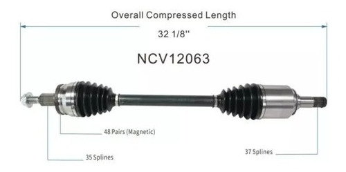 Flecha De Cv Joint Challenger Charger 15-19 Trase.izq O Der.