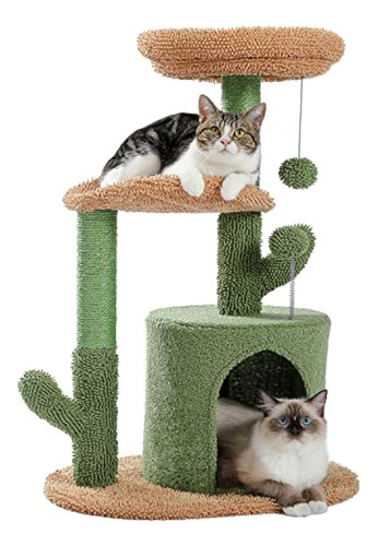 Pawz Road Cat Tree 32 Pulgadas Cactus Cat Tower Con Rascador