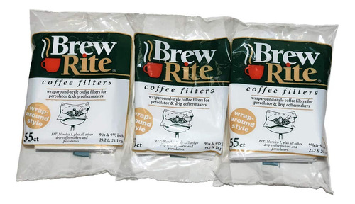 Brew Rite Rockline - Filtros De Caf Envolventes Para Percola