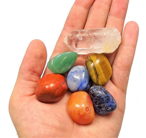 Kit 7 Cuarzos Chakras Energía Generador Punta A1