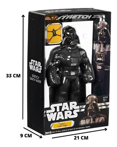 Boneco Stretch Star Wars Elástico Darth Vader 3495 - Sunny