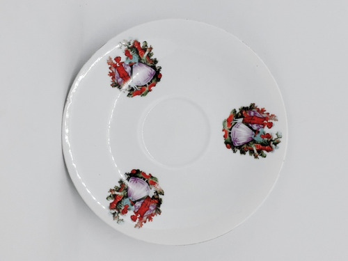 Yh 5 Antiguos Platos De Te Sellados Litografia Europea China