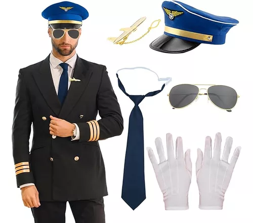 Disfraz de piloto de aerolínea para niños