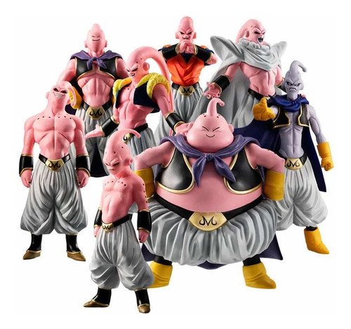 Set De 8 Figuras Majin Boo Transformaciones Dragon Ball Z