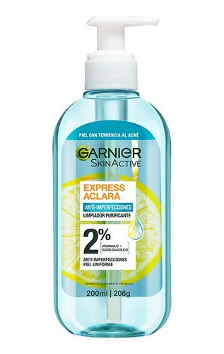 Garnier Express Aclara Limpiador - Vit. C Y Ácido Salicílico