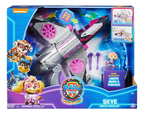 Paw Patrol La Pelicula Skye Jet De Rescate Lanza Proyectil