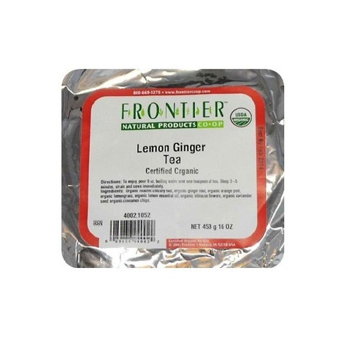 Frontier Productos Naturales Orgánicos Té De Limón Ginger - 