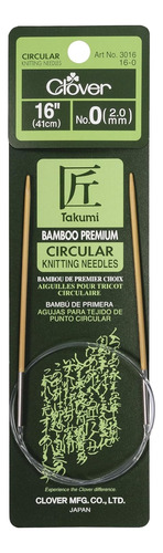 Bamboo Circular Knitting Needles  Takumi , 16-inch Size...