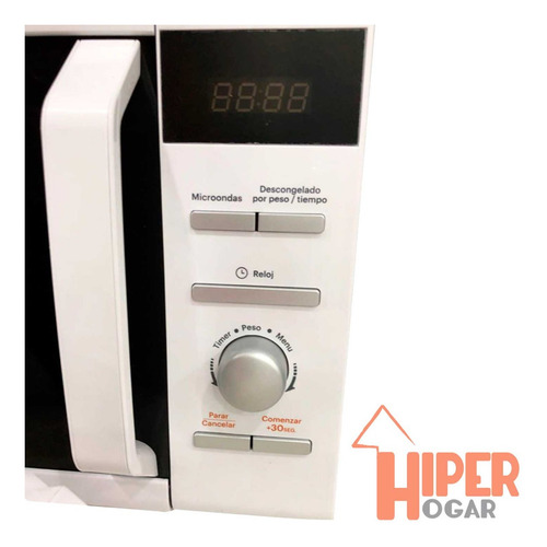 Horno Microondas Atma 20lts Md1720n Blanco 700w Digital