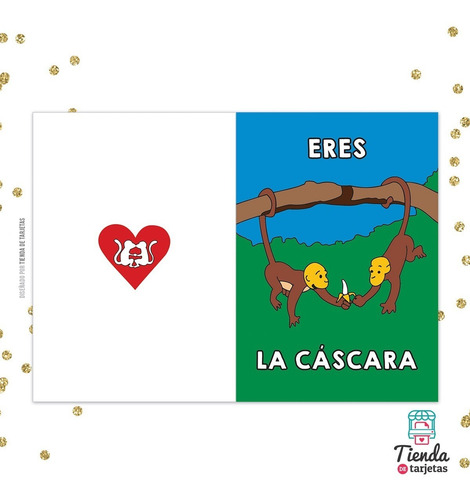 Imagen 5 de 6 de Tarjeta Impresa Eres La Cáscara De Mi Banana Simpsons Sobre