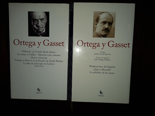 José Ortega Y Gasset. Obras. 2 Tomos. Gredos.