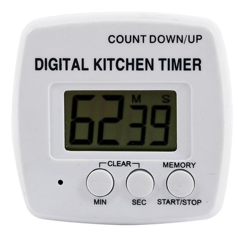 Temporizador Timer Digital De Cocina Con Iman Y Sujetador