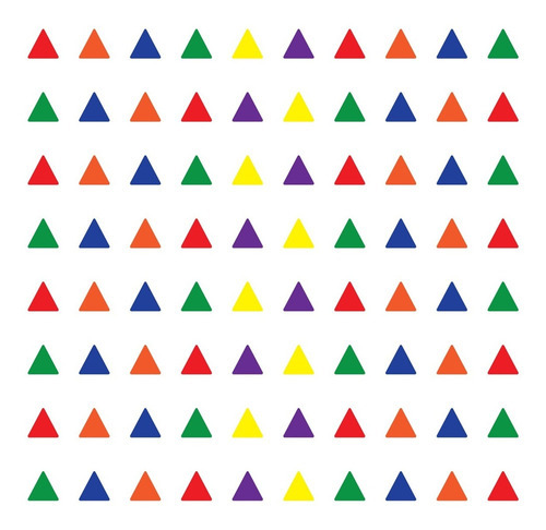Adesivo De Parede Triângulos Coloridos 121un Cor Cores vivas