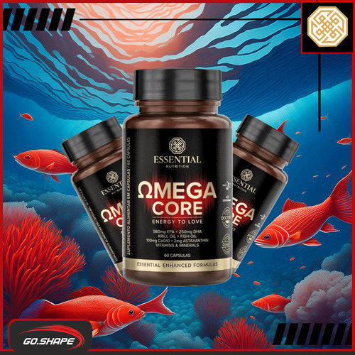 Ômega Core Krill + Coq 10 60 Caps Essential Nutrition