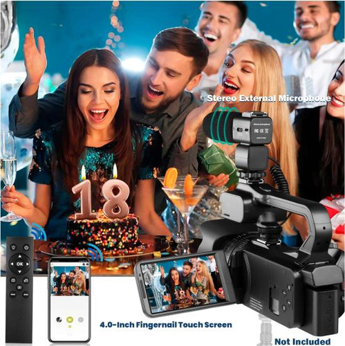 Videocámara Lierhyt 4k Con Zoom Digital De 18x, Cámara Vlogg