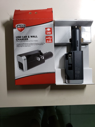 Imagen 3 de 8 de Cargador Auto Drive Usb Para Carro Y Enchufe De Pared, 2,4a