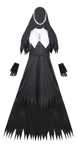 Disfraz Clásico De Monja Hechizante De Halloween Para Mujer