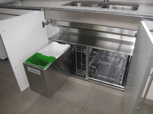 Mueble Cocina Linea J Interior Acero Inoxida Herrajes Grass, Blum, Kesseböhmer, Hettich -interiores Inox Estanco 