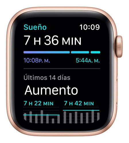 Imagen 5 de 9 de Apple Watch SE (GPS, 44mm) - Caja de aluminio color oro - Correa deportiva Rosa arena
