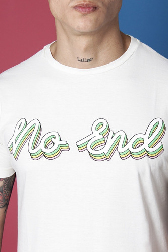 Imagen 2 de 4 de Remera Estampada 3d No End Hombre 37272