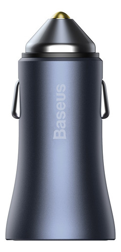 Cargador De Auto Para Carga Rápida Usb + Tipo C 40w Baseus Negro