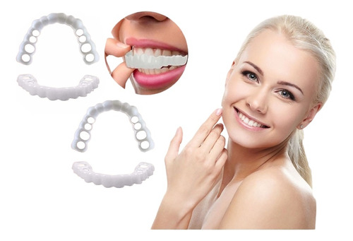 2×carillas Dentales Postizas For Sonrisa Superior/inferior