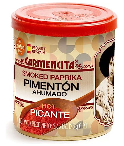 Carmencita. Pimentón Picante Y Ahumado. Lata Premium Redonda