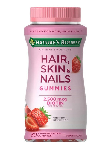 Nature's Bounty Hair Skin & Nails 2500 Mcg Biotin C&e 80 Gom