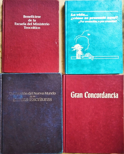 4 Libros De Los Testigos De Jehová Gran Concordancia Y 3 Mas