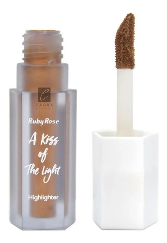 Iluminador Liquido A Kiss Of The Light  Rubyrose Caobamakeup