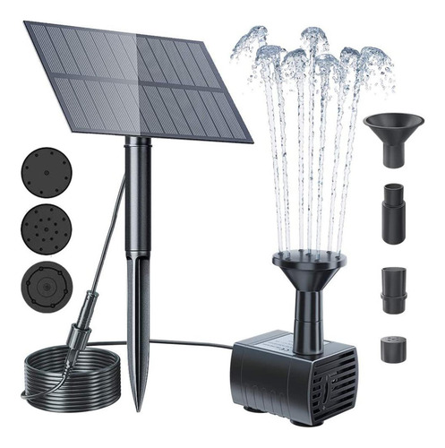 Kit De Bomba De Fuente De Agua Solar Diy Con Estaca Para